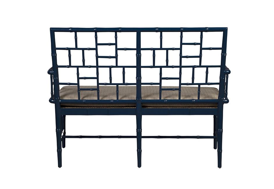 Blue Belleville Settee by Furniture Classics