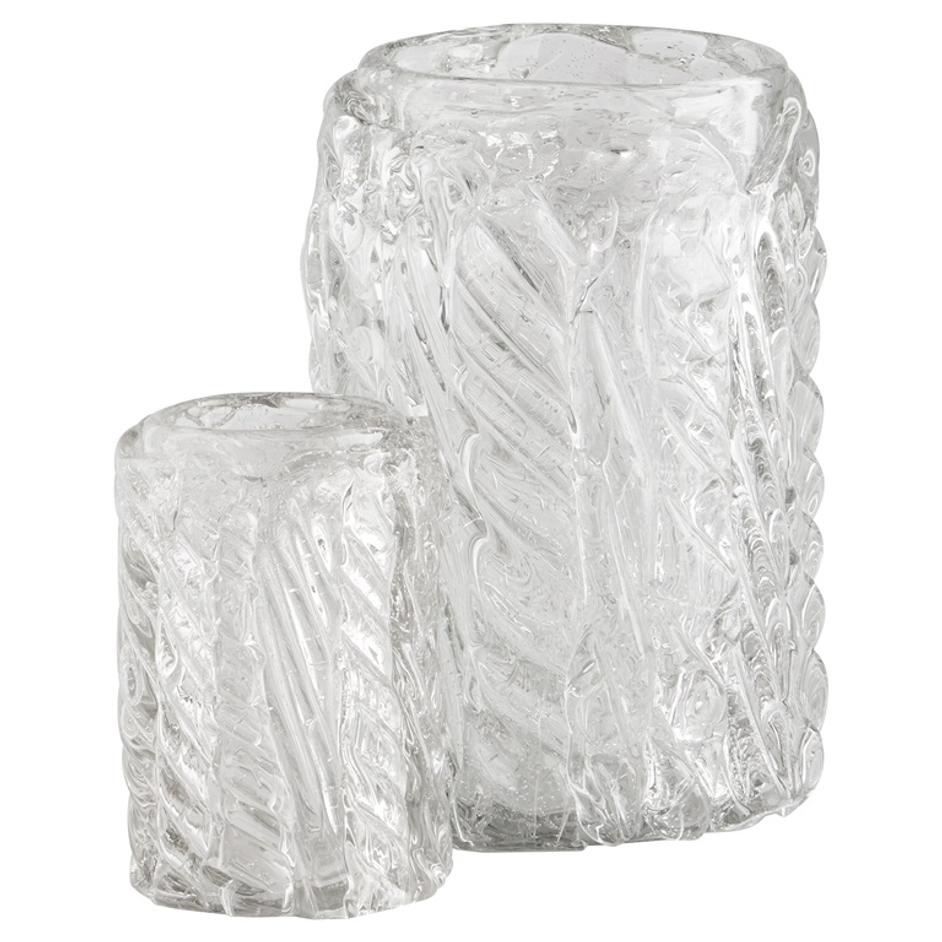 Clearly Thorough Vase | Clear - Small by Cyan Design