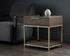 Rebel Nightstand - Gold - Raw Umber by Sunpan