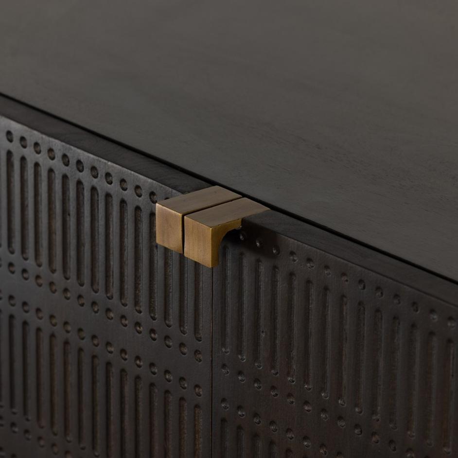 Kelby Bar Cabinet - Gunmetal by Four Hands