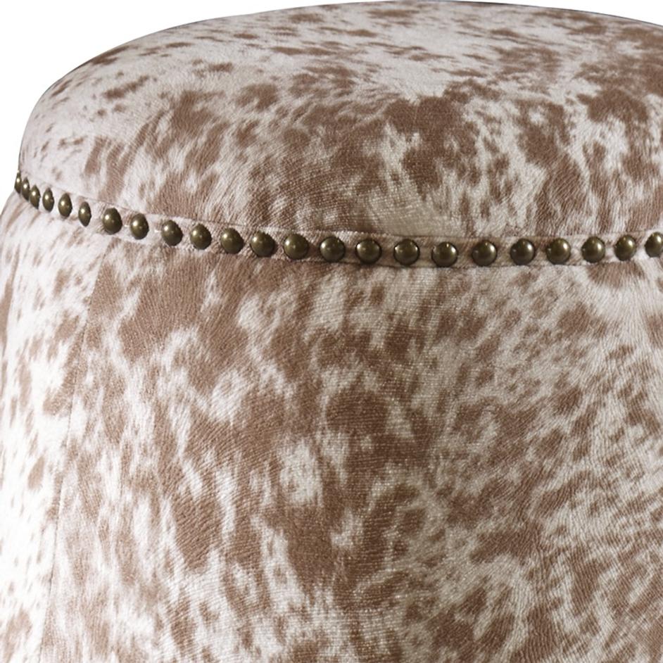 Gumdrop Cow Hide Ottoman by Uttermost