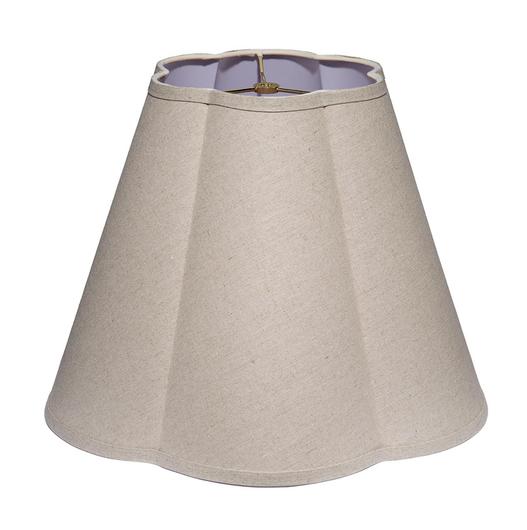 Scalloped 100% Natural Linen Shade, Large by Jamie Young