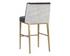 JOPLIN BARSTOOL - CANTINA BLACK / VERA WHITE PEPPER by Sunpan