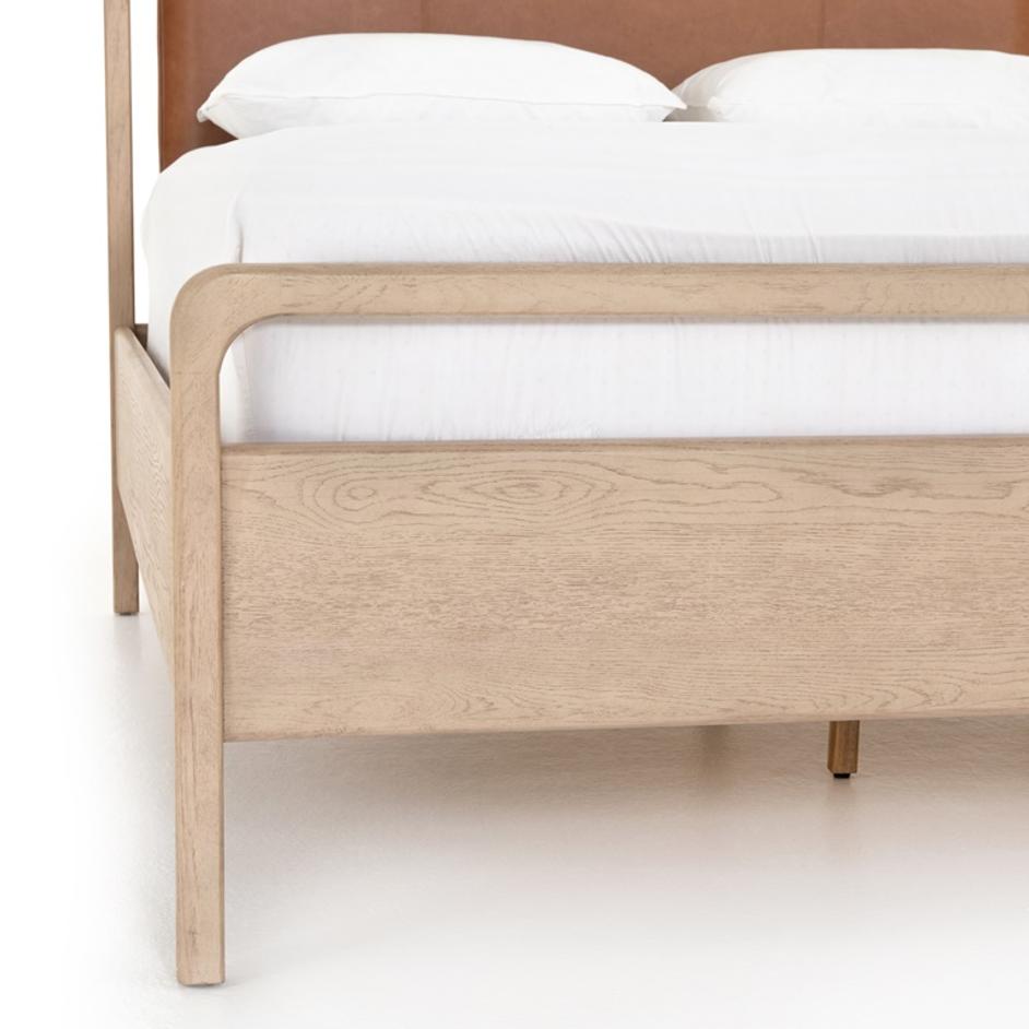 Rosedale Bed In Yucca Oak Veneer In Queen by FOUR HANDS