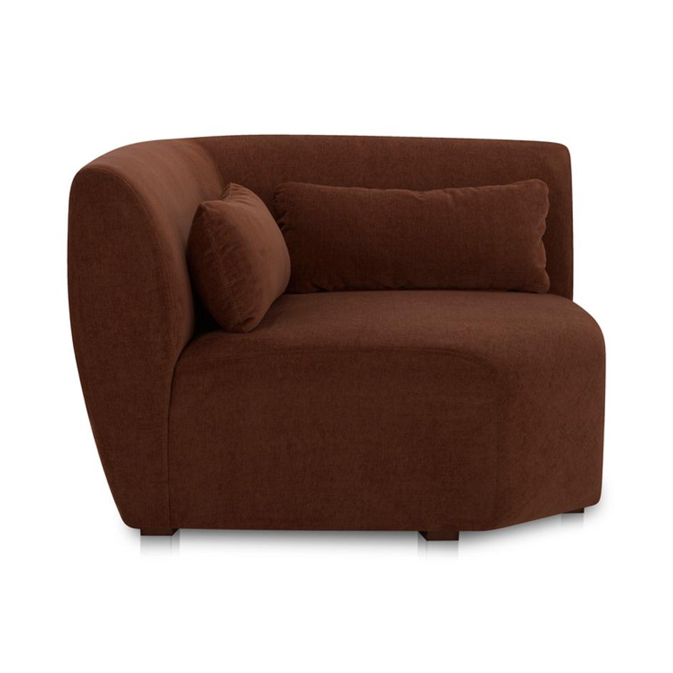 Amelia Corner Chair Chestnut by Moes Home
