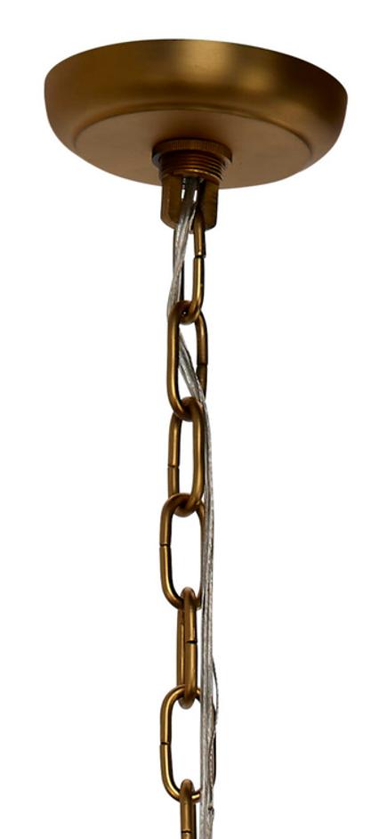 Arcade 10-Light Blown Glass Chandelier, Blue by Jamie Young