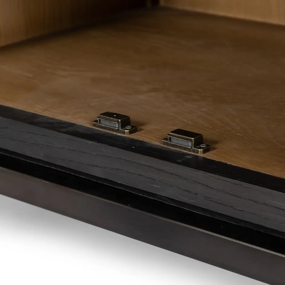 Palmer Cabinet in Charcoal Oak Veneer by FOUR HANDS