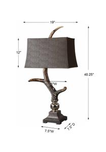 Stag Horn Dark Shade Table Lamp by Uttermost
