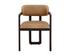 MADRONE DINING ARMCHAIR - BROWN - LUDLOW SESAME LEATHER by Sunpan