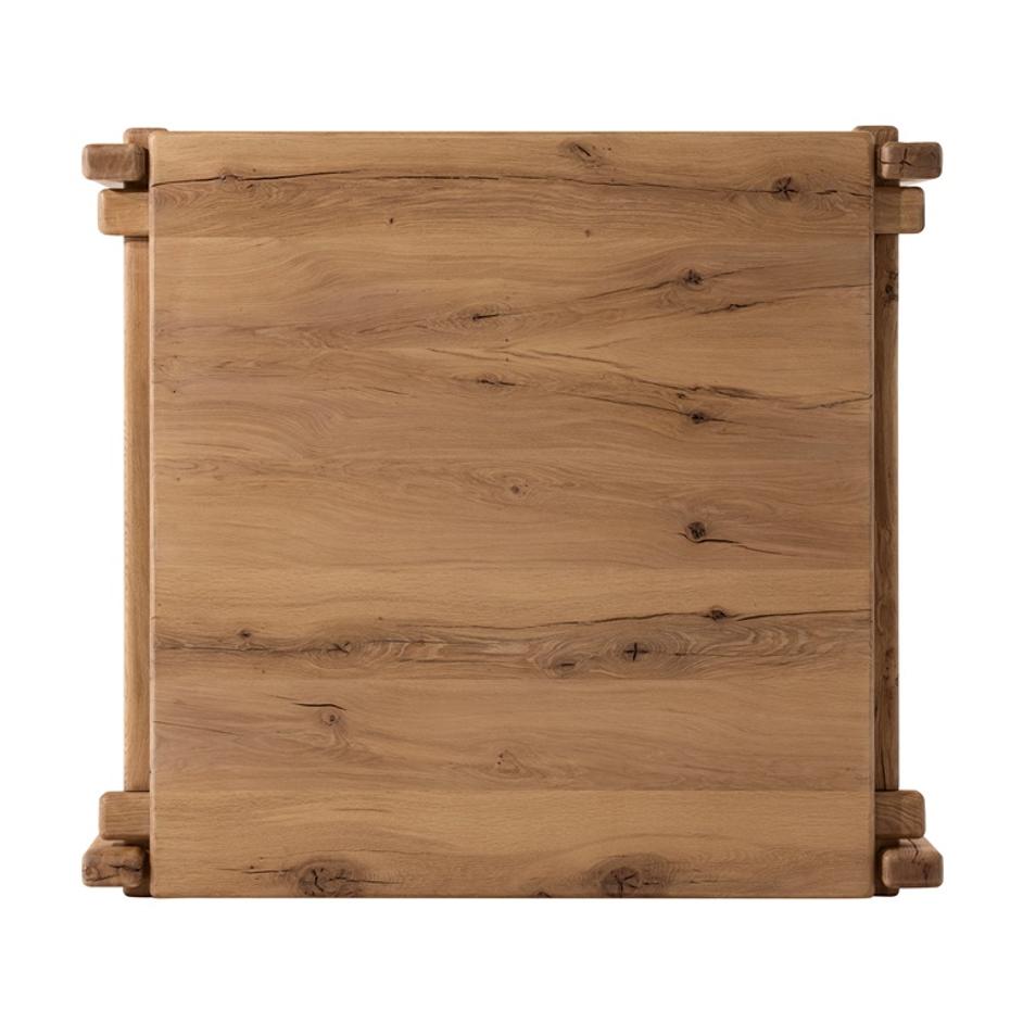 Marcia Square Coffee Table in French Oak by FOUR HANDS