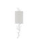 Baneberry Wall Sconce, Left In Gesso White by Currey & Company