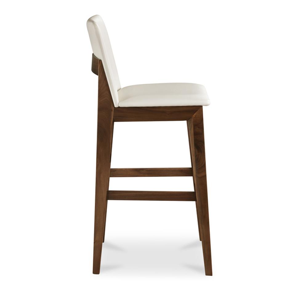 Deco Barstool White PVC by Moes Home