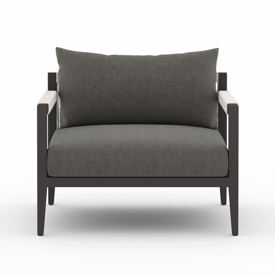 Sherwood Outdoor Chair in Bronze and Charcoal by FOUR HANDS