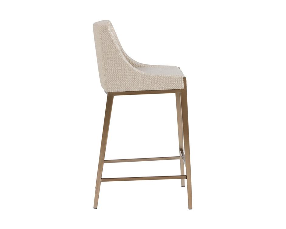 DIONNE COUNTER STOOL - MONUMENT OATMEAL by Sunpan