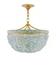 Bayou Pendant In Contemporary Gold Leaf & Seaglass by Currey & Company