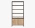 AMBROSE MODULAR BOOKCASE - LARGE - RUSTIC OAK - BLACK by Sunpan