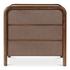 Rye 3 Drawer Nightstand Warm Brown by Moes Home