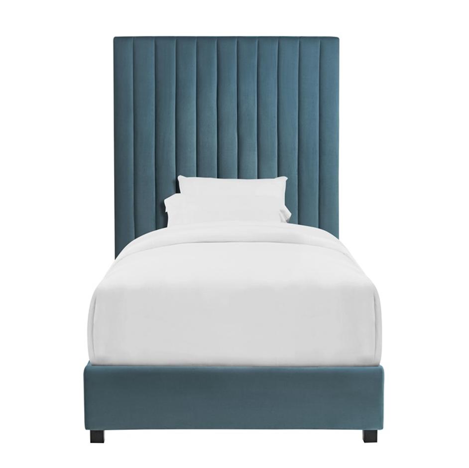 Arabelle Sea Blue Bed in Twin by tov furniture