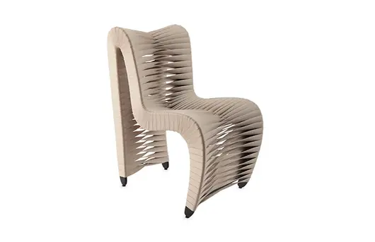 Seat Belt Dining Chair, Beige by PHILLIPS COLLECTION