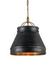 Lumley Black Pendant In French Black & Pyrite Bronze by Currey & Company