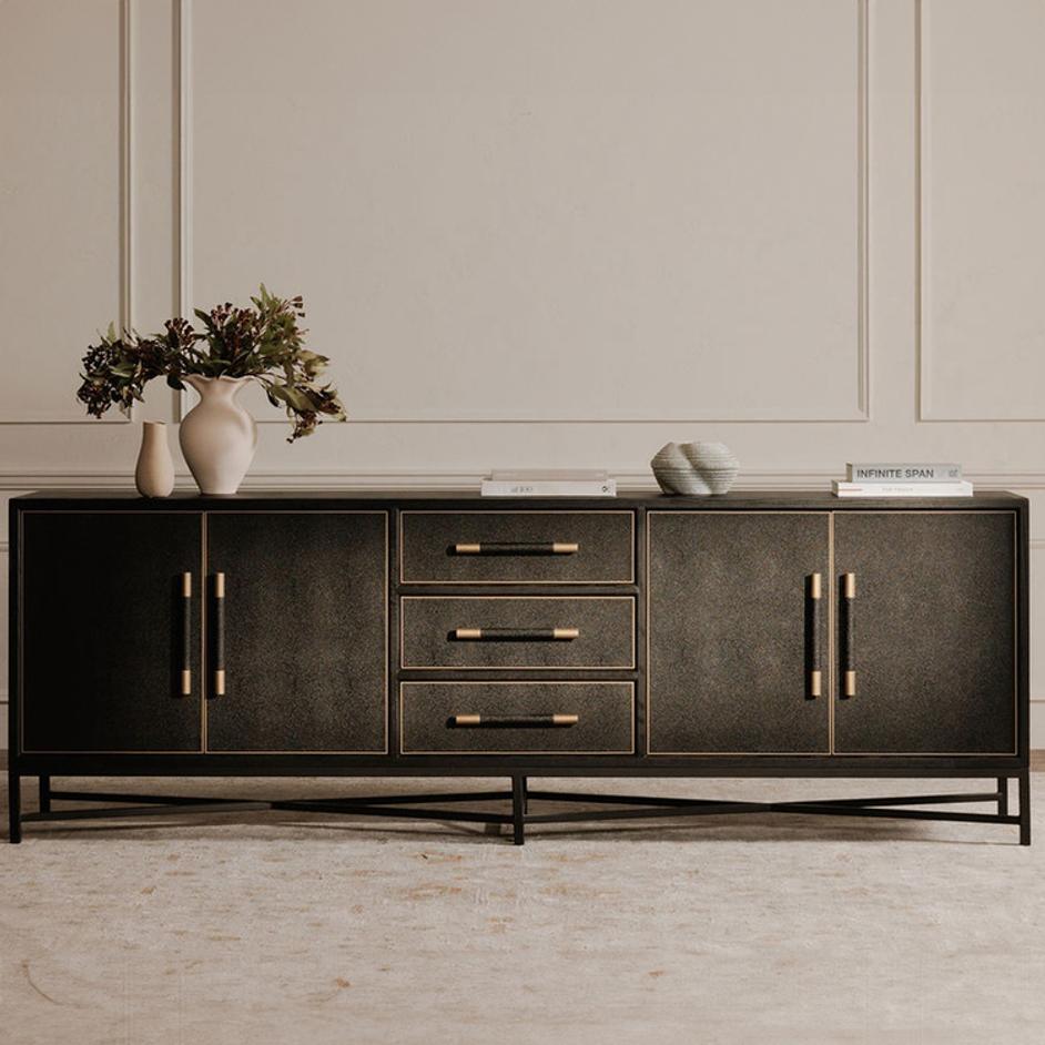Mako Sideboard Large Black by Moes Home