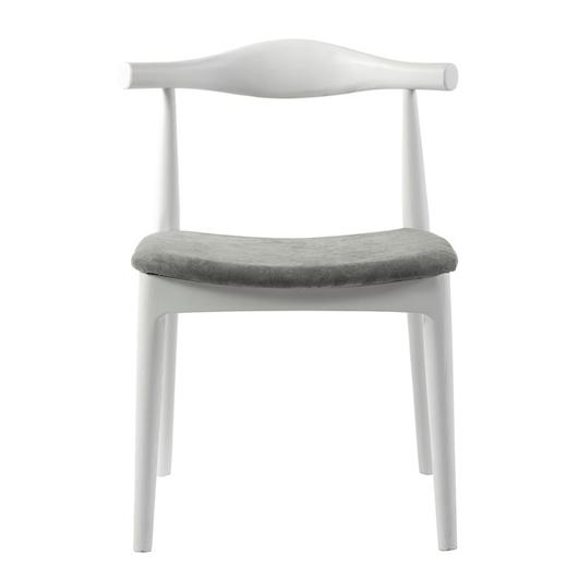 The Presidents Side Chair - White/ gray by GALLA HOME