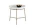 Remy End Table - Antique Brass - Ivory by Sunpan