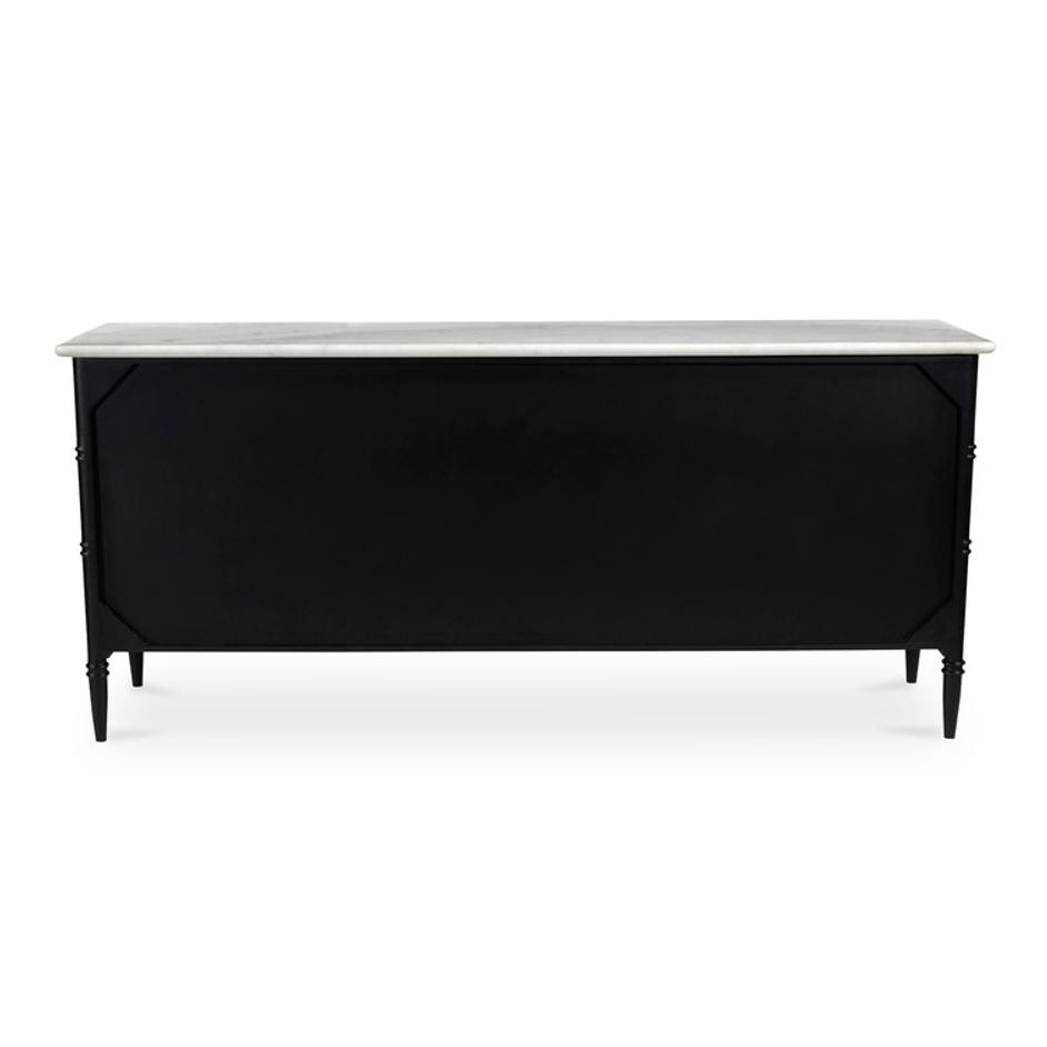 Eleanor 6 Drawer Dresser Black by Moes Home