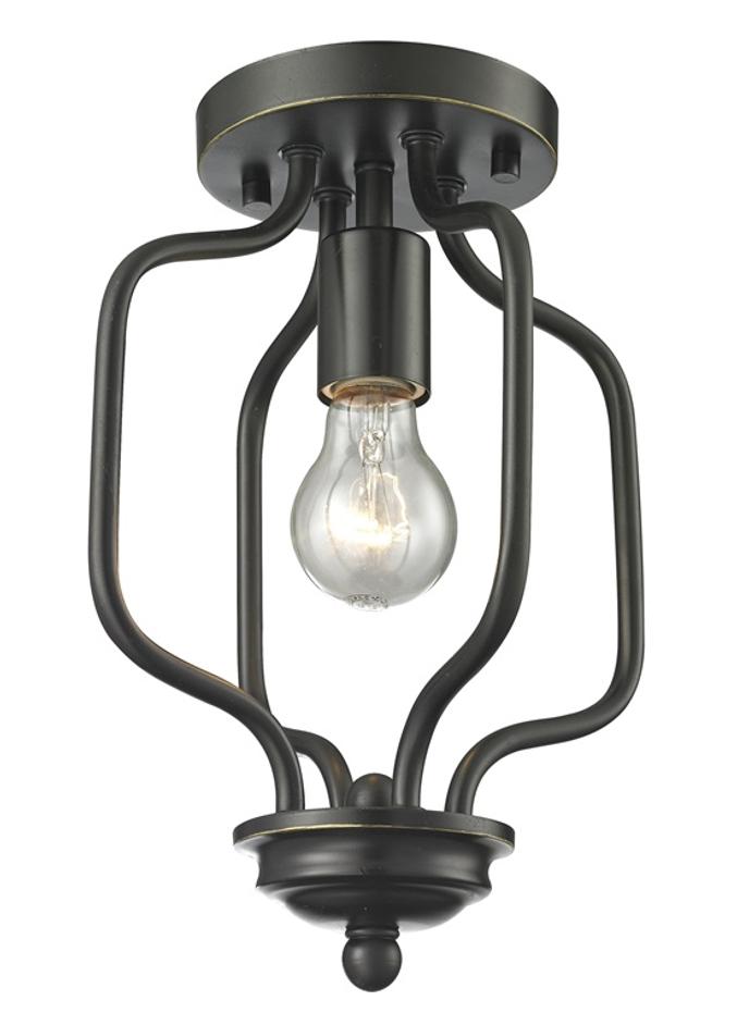 Cardinal 1 Light Flush Mount in Olde Bronze Finish by Z-Lite