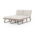 Dimitri Outdoor Double Chaise-Stone Grey by FOUR HANDS