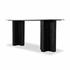 Terrell Large Console Table in Polished White by FOUR HANDS