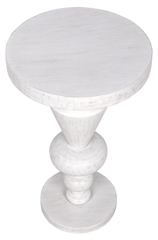 Fenring Side Table, White Wash by Noir Furniture