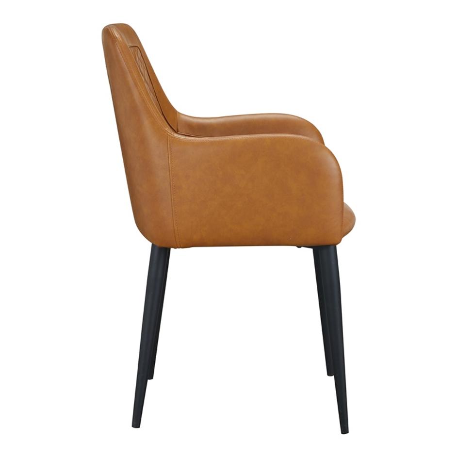 CANTATA DINING CHAIR TAWNY VEGAN LEATHER-M2 by Moes Home