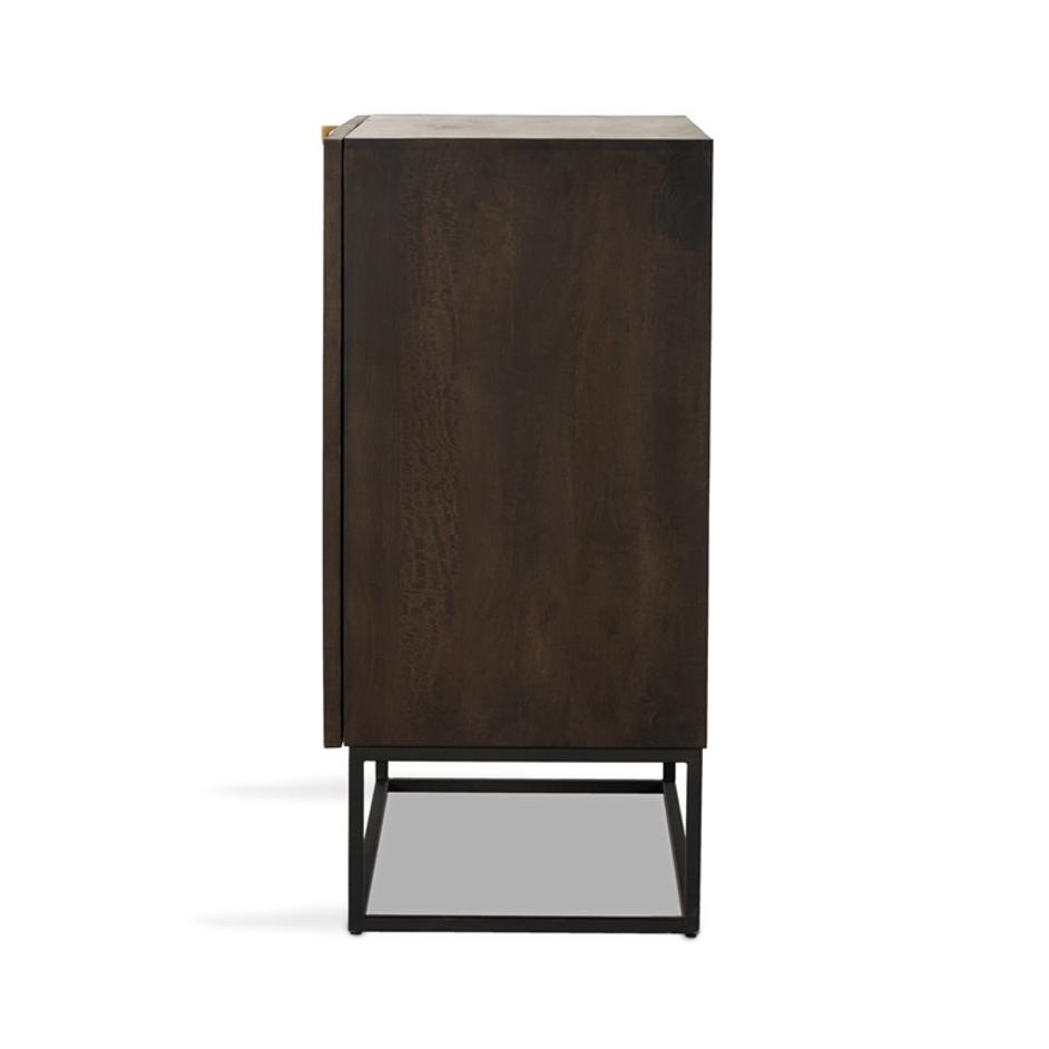 Kelby Bar Cabinet - Gunmetal by Four Hands