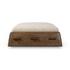 Pietro Cocktail Ottoman In Yuma Cream And Toasted Ash by Four Hands