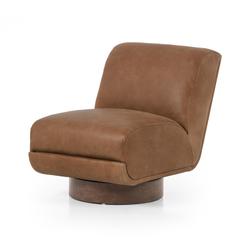 Bronwyn Swivel Chair In Palermo Cognac by FOUR HANDS