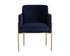 RICHIE DINING ARMCHAIR - ANTIQUE BRASS - DANNY NAVY by Sunpan