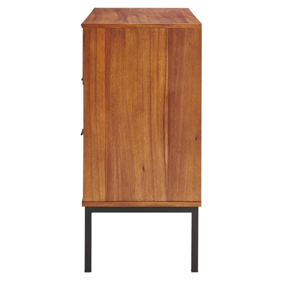 Caine Rattan Chest 3 Drawers In Brown by New Pacific Direct