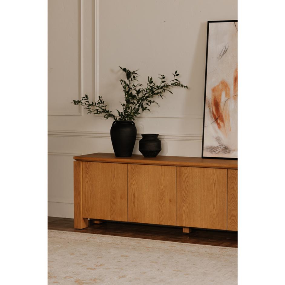 Jovi Vase Black Terracotta by Moes Home