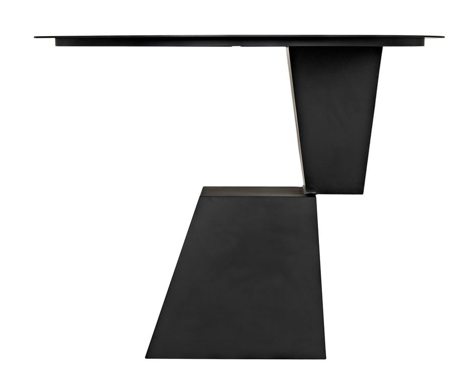 Round Pieta Table, Black Steel by Noir Furniture
