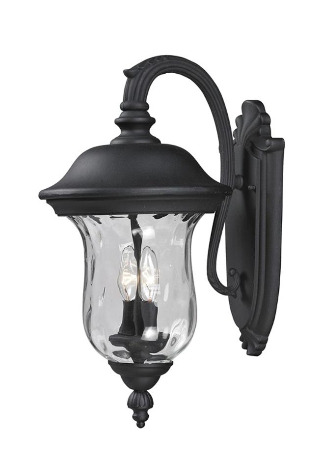 Armstrong Outdoor Wall Light in Black Finish by Z-Lite