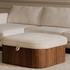 Sonny Ottoman Walnut by Moes Home