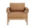 CARMICHAEL LOUNGE CHAIR - LUDLOW SESAME LEATHER by Sunpan