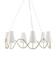 Kadir Chandelier In Silver Granello by Currey & Company
