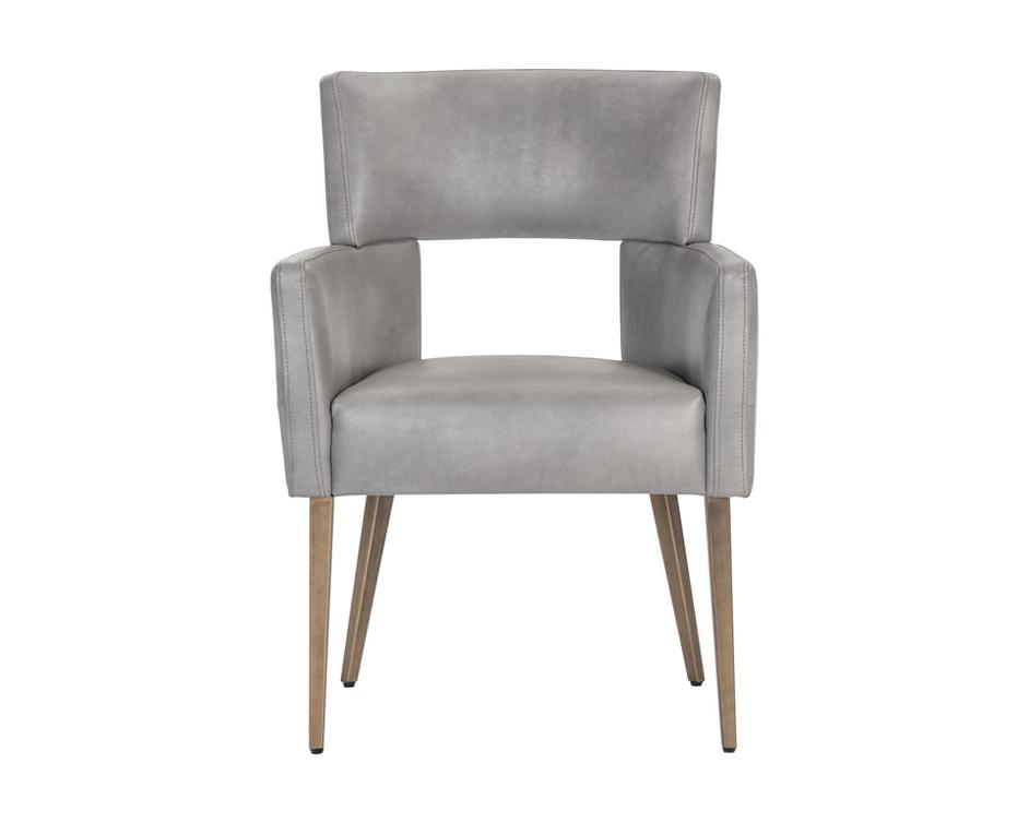 Amerie Dining Armchair - Bravo Metal by Sunpan