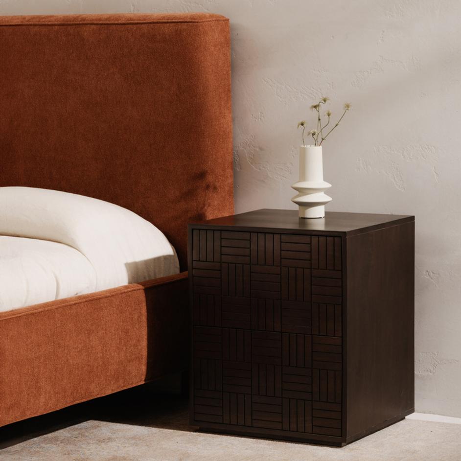 Denman Nightstand Dark Brown by Moes Home