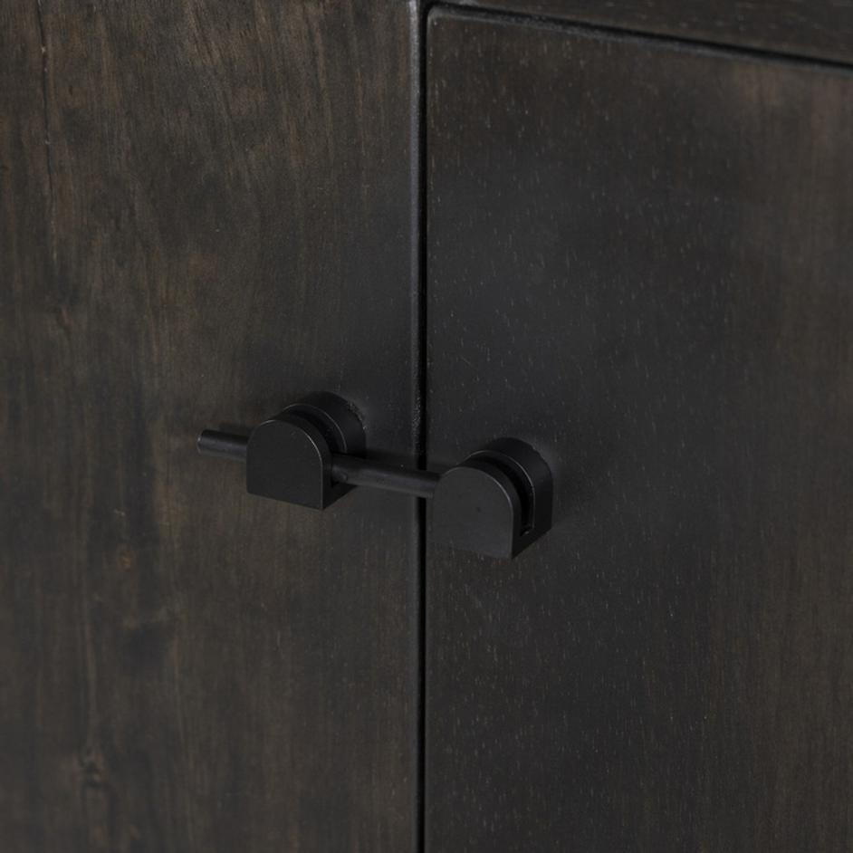 Reza Bookcase - Worn Black Acacia by Four Hands