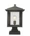 Aspen 1 Light Outdoor Pier Mounted Fixture in Oil Rubbed Bronze Finish by Z-Lite