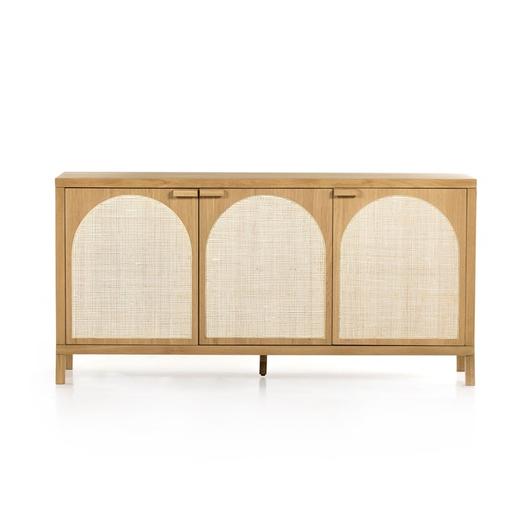 Allegra Sideboard In Honey Oak Veneer by FOUR HANDS