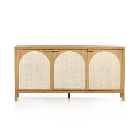 Allegra Sideboard In Honey Oak Veneer by FOUR HANDS